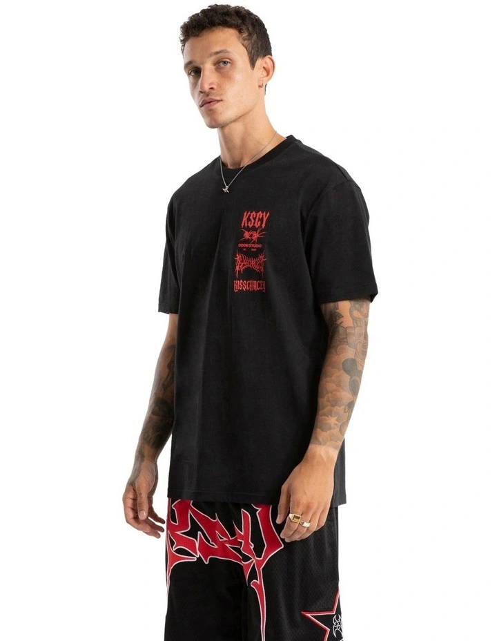 Frontier Relaxed Tee in Black image 3