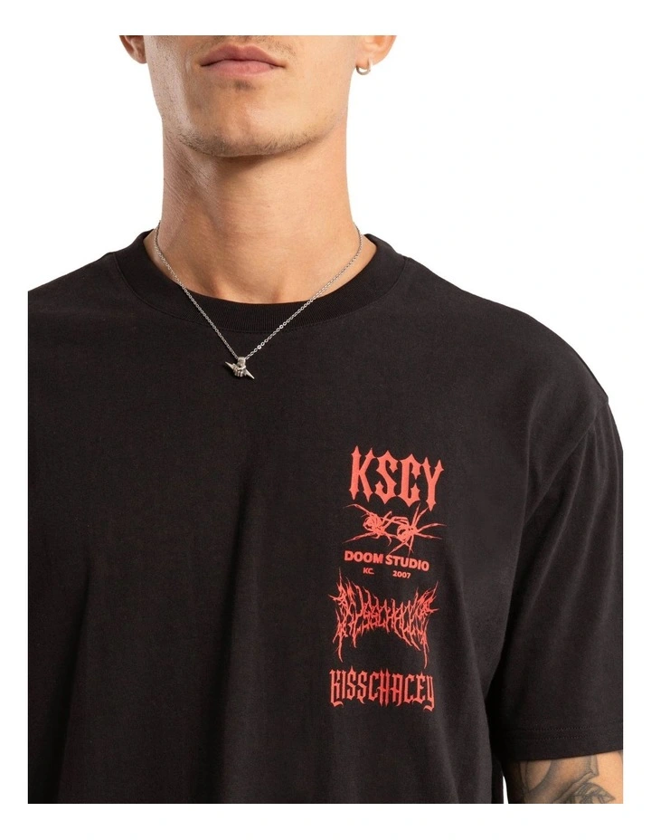 Frontier Relaxed Tee in Black image 5