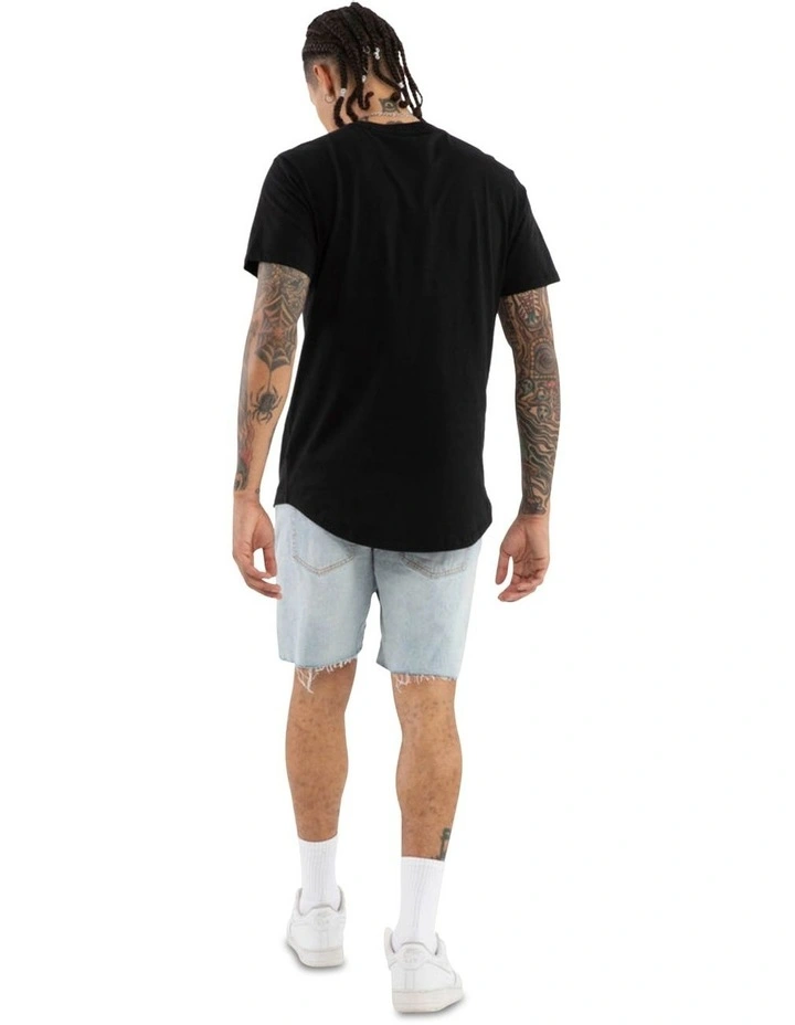 Pronto Dual Curved Tee in Black image 5