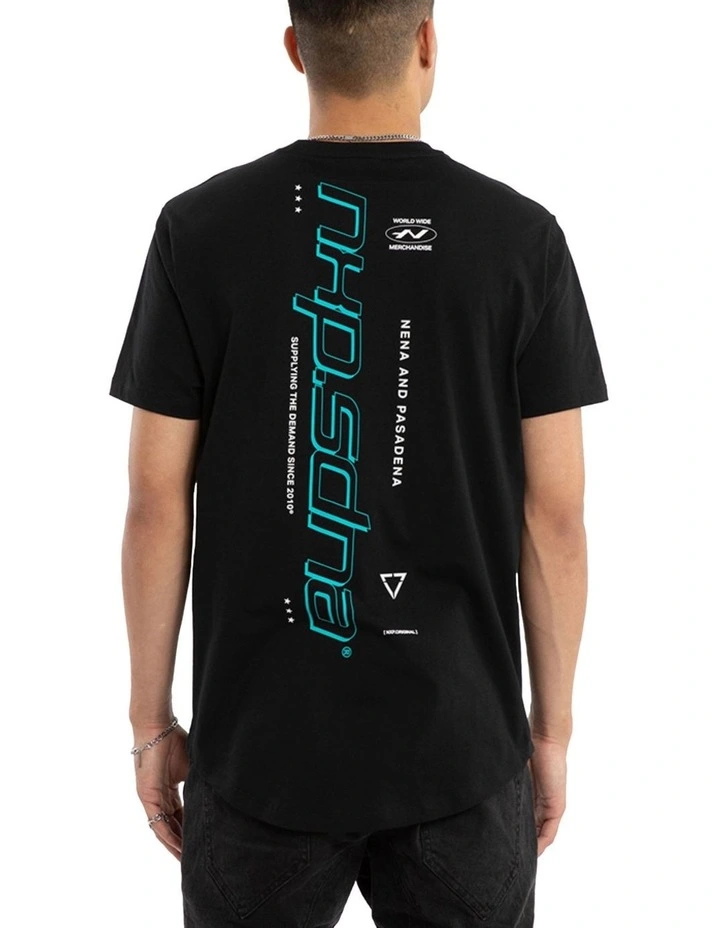 Independent Dual Curved Tee in Black image 1