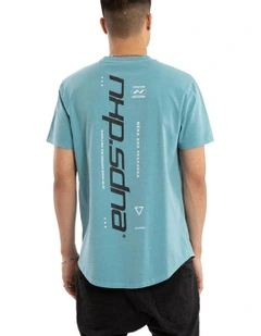 Independent Dual Curved Tee in Blue