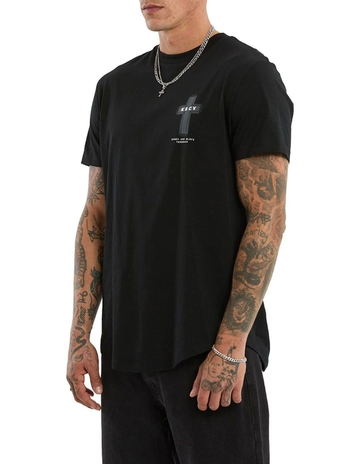 Judgement Dual Curved Tee in Black image 5