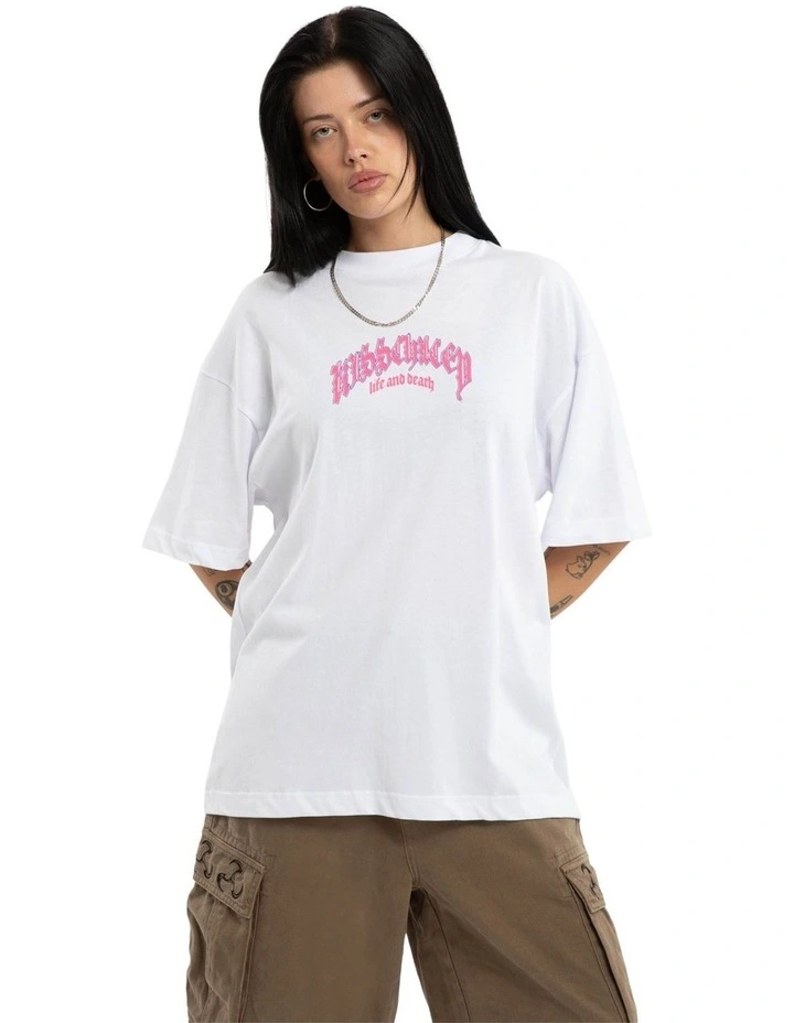 Shield Street Tee in White image 2