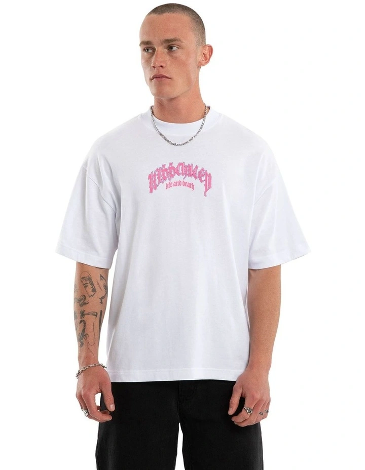 Shield Street Tee in White image 2
