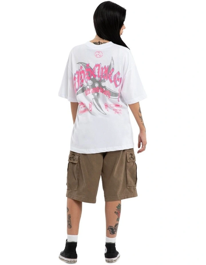 Shield Street Tee in White image 5