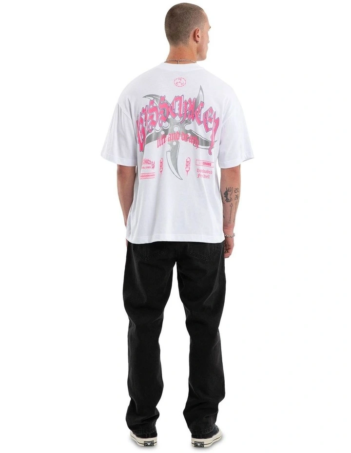 Shield Street Tee in White image 5