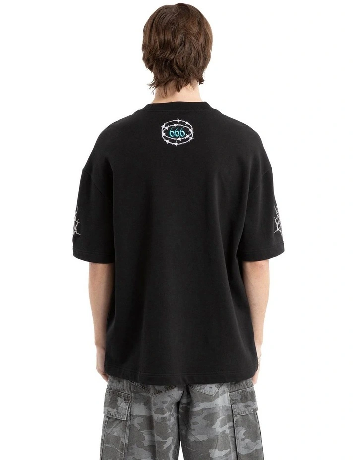 Eternity Loopback Street Tee in Black image 2