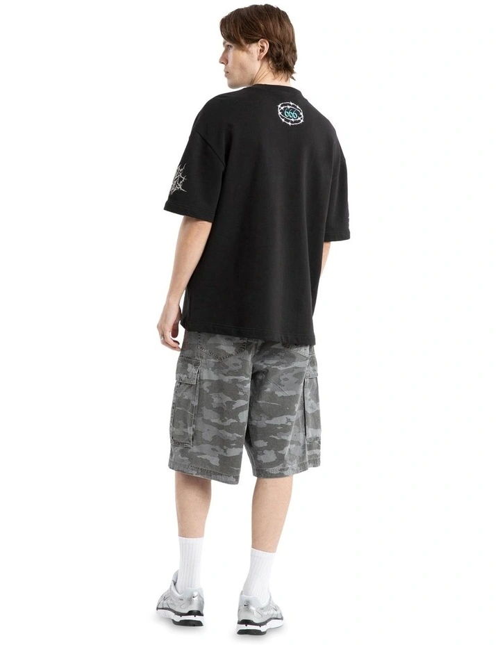 Eternity Loopback Street Tee in Black image 6