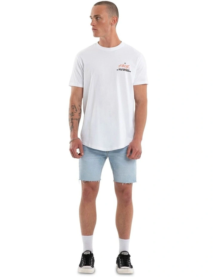 Prodigy Dual Curved Tee in White image 6
