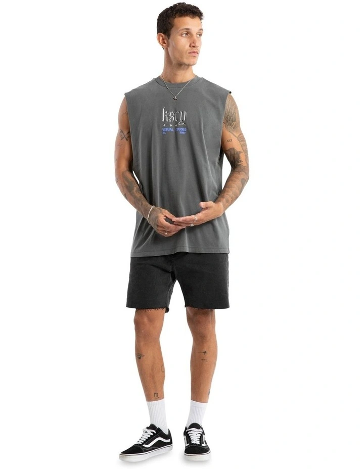 Studio Relaxed Muscle Tank in Grey image 5