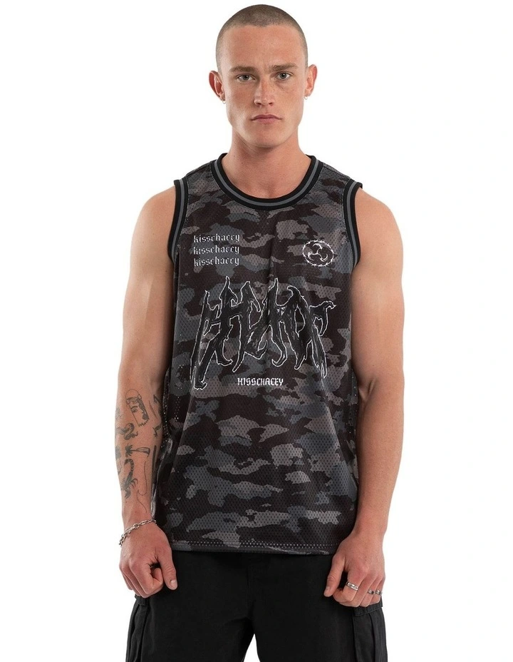 Glory Basketball Jersey Tank in Black image 1