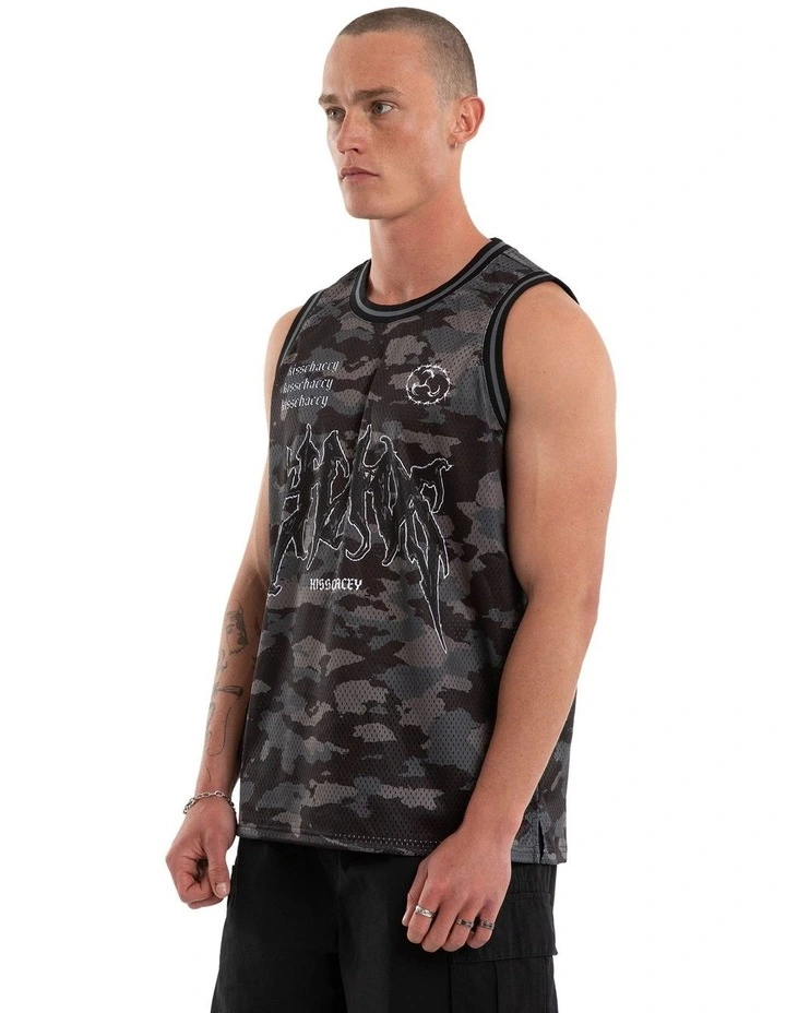 Glory Basketball Jersey Tank in Black image 3