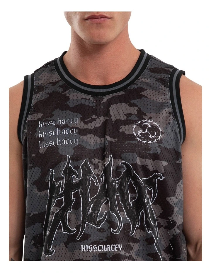 Glory Basketball Jersey Tank in Black image 4