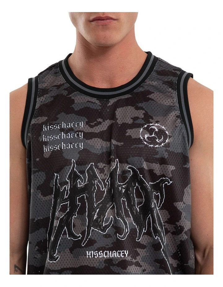 Glory Basketball Jersey Tank in Black image 4
