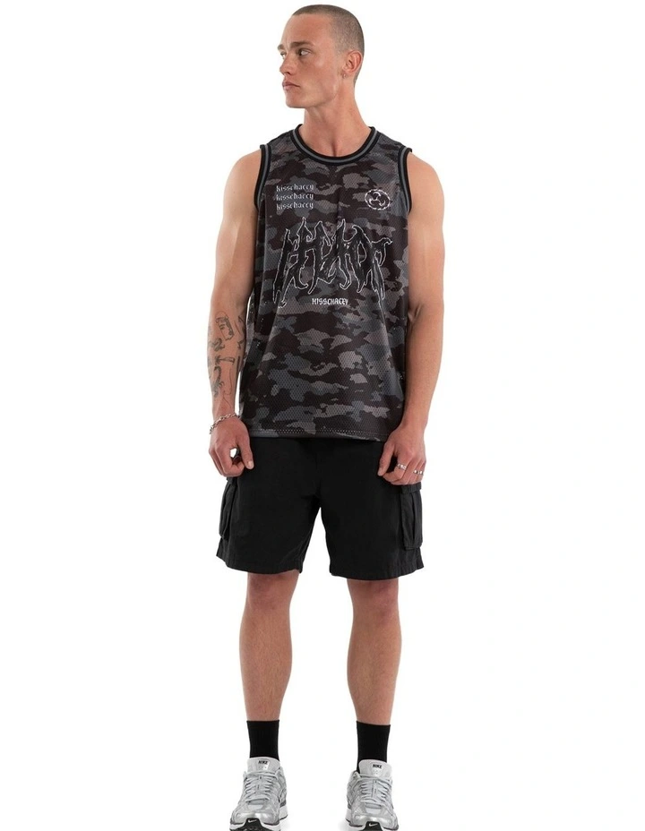 Glory Basketball Jersey Tank in Black image 6