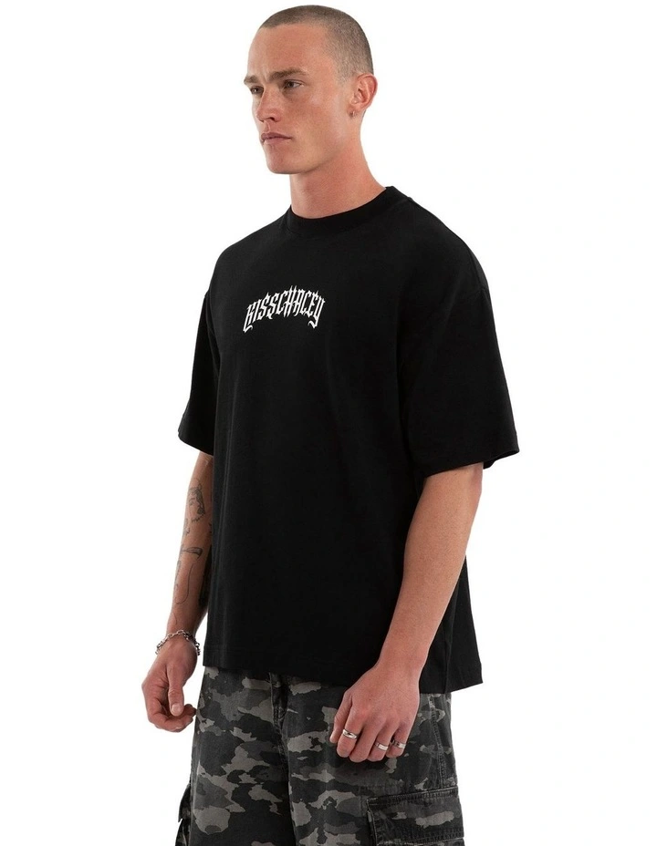 Seek Heaven Street Tee in Black image 3
