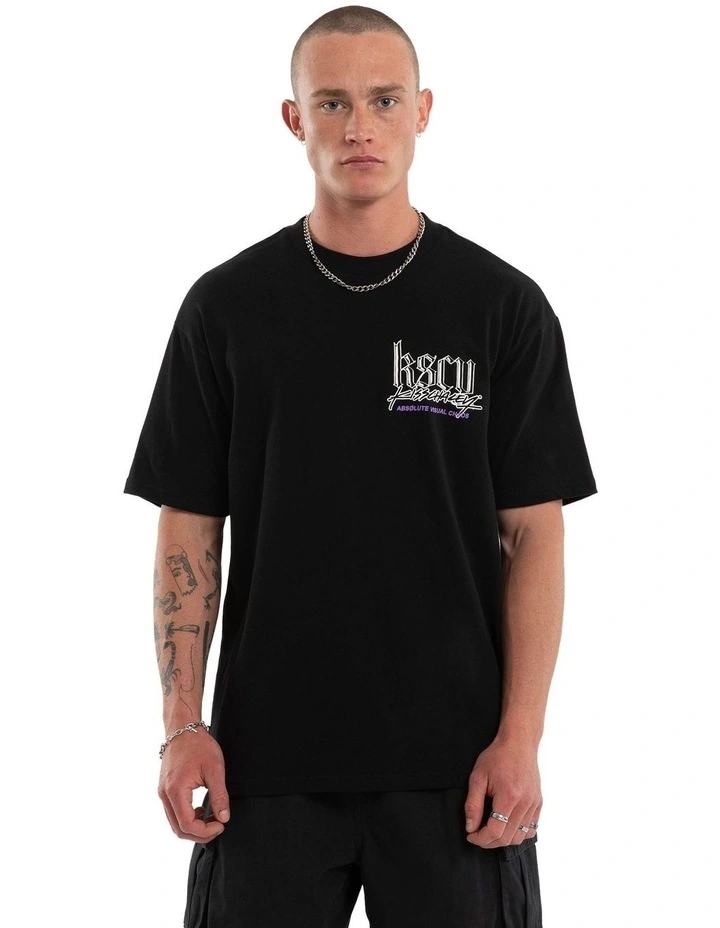 Absolute Box Fit Tee in Black image 2