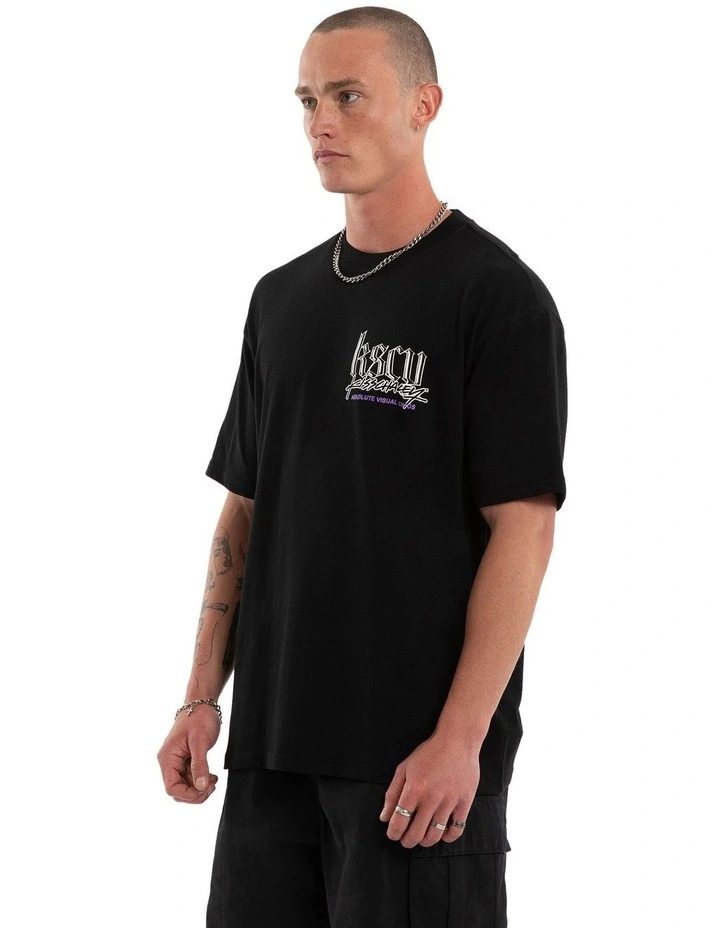Absolute Box Fit Tee in Black image 3
