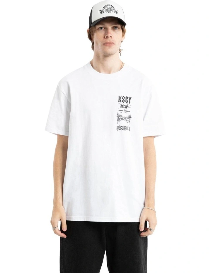 Frontier Relaxed Tee in White image 1