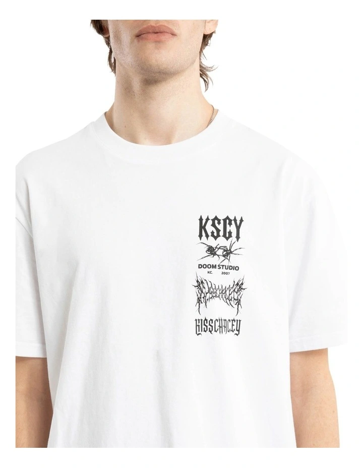 Frontier Relaxed Tee in White image 4