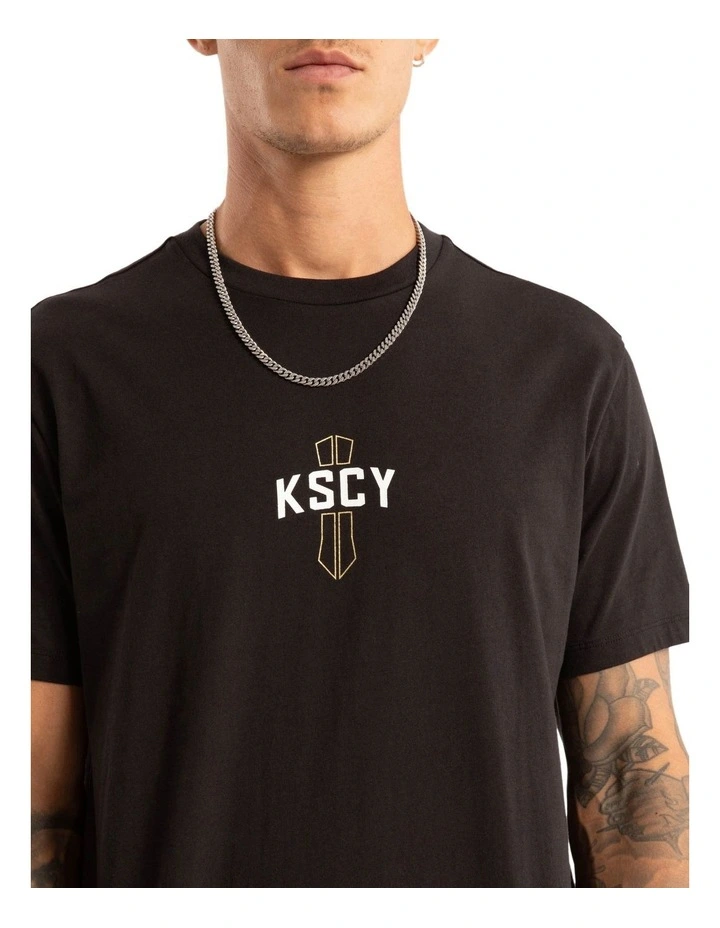 Delight Dual Curved Tee in Jet Black image 4