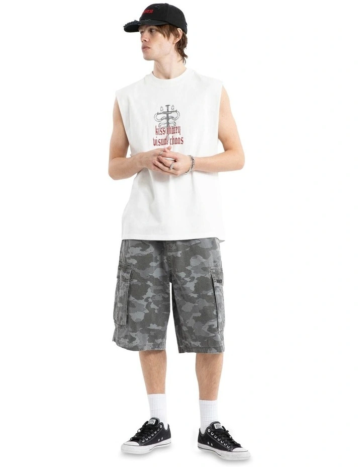 Pray Soul Street Muscle Tank in White image 6