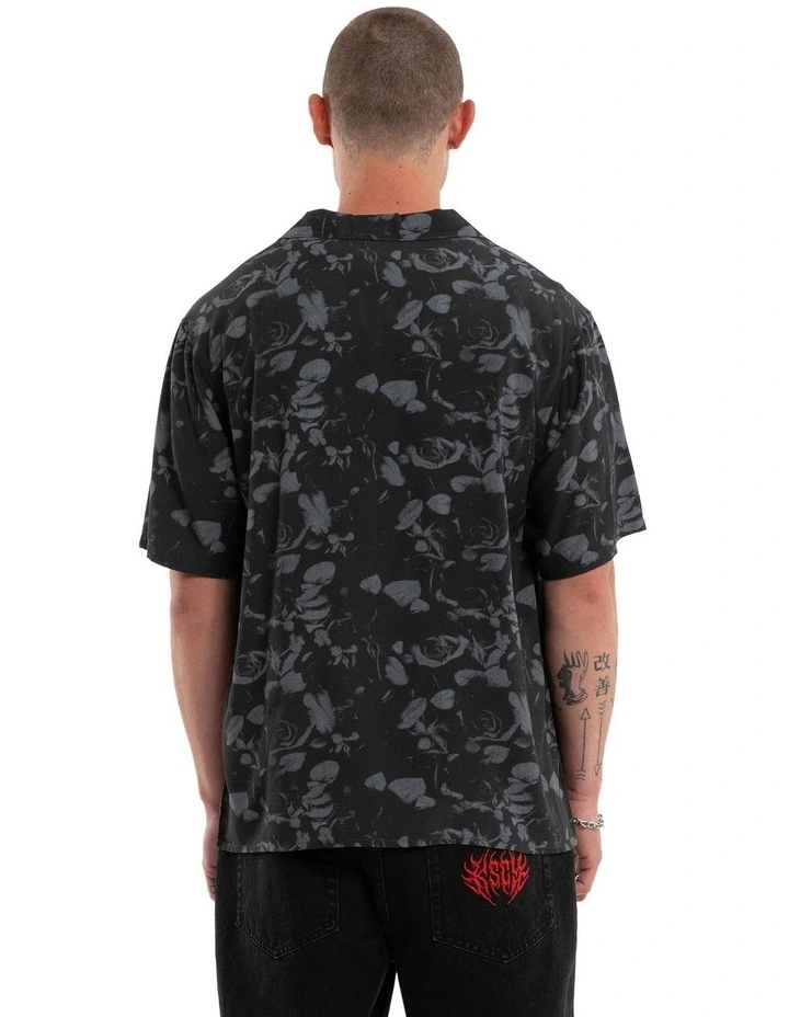 Thorn Button Up Shirt in Black image 2