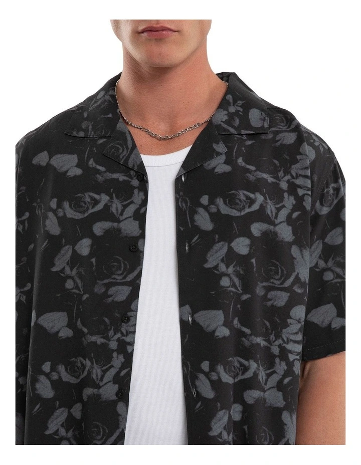 Thorn Button Up Shirt in Black image 4