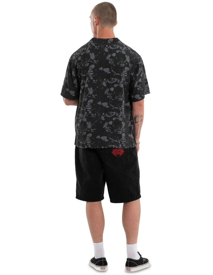 Thorn Button Up Shirt in Black image 5