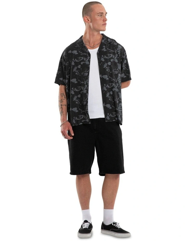 Thorn Button Up Shirt in Black image 6