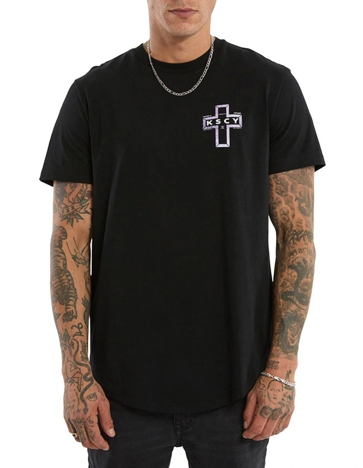 Dominus Dual Curved Tee in Black image 3