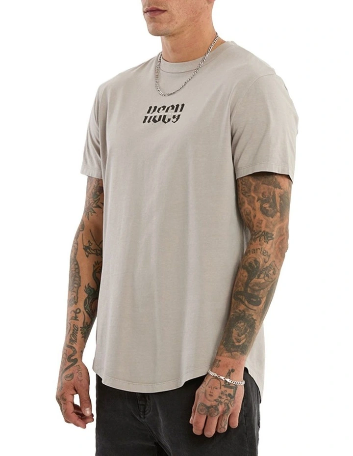 Sacred Dual Curved Tee in Grey image 5