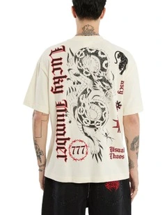 Dragon Street Tee in Beige