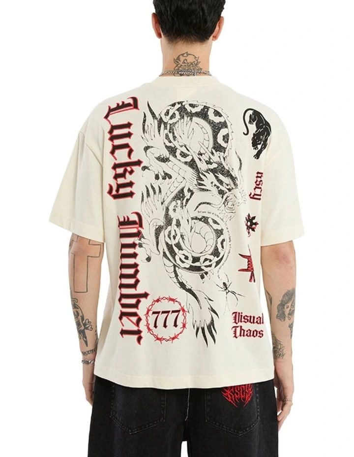 Dragon Street Tee in Beige image 1