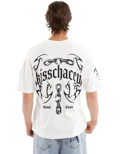 Chains Loopback Street Tee in White