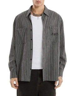 Devotion Casual Long Sleeve Shirt in Black