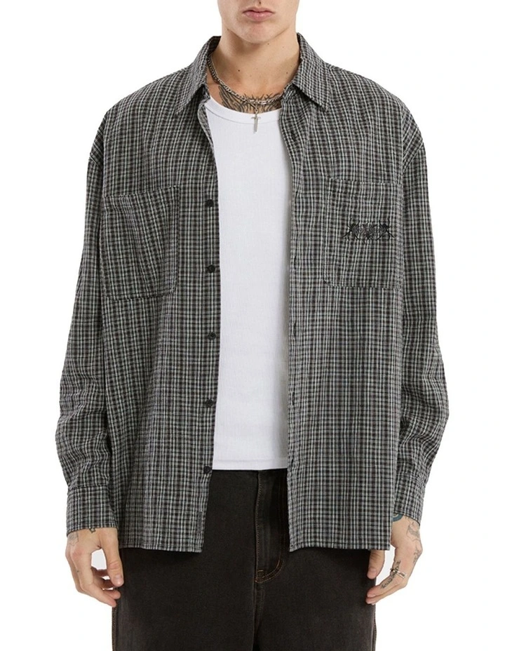 Devotion Casual Long Sleeve Shirt in Black image 1