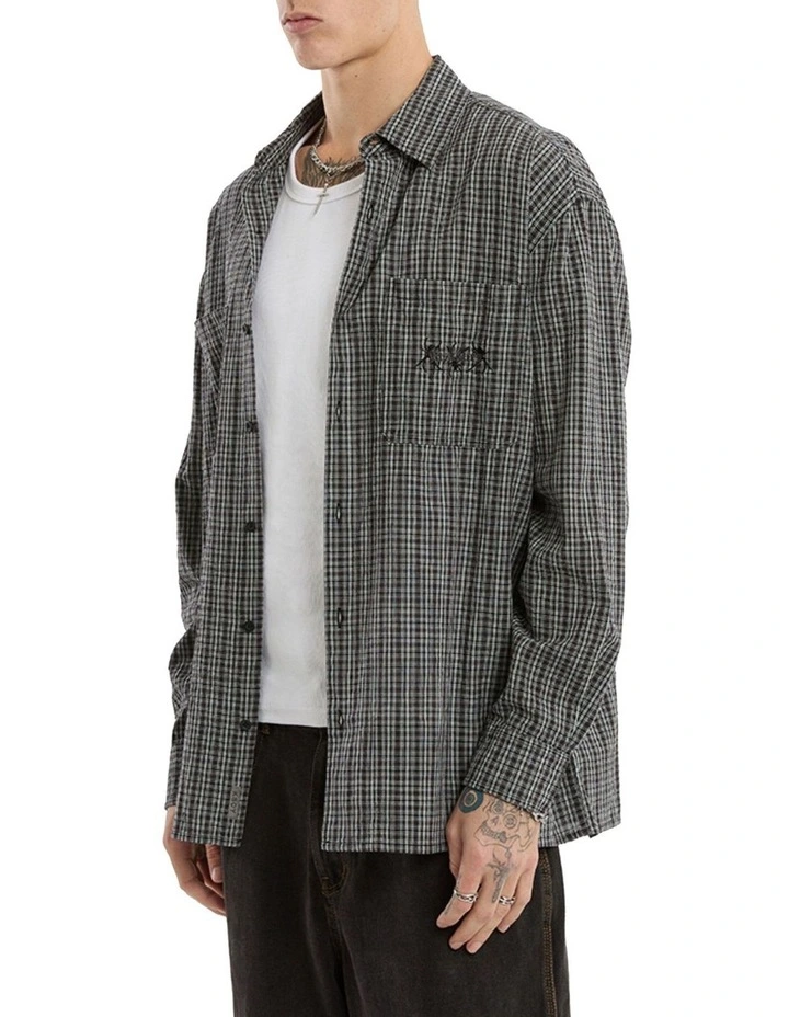 Devotion Casual Long Sleeve Shirt in Black image 5