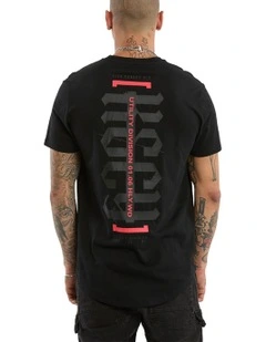 Apparition Dual Curved Tee in Black