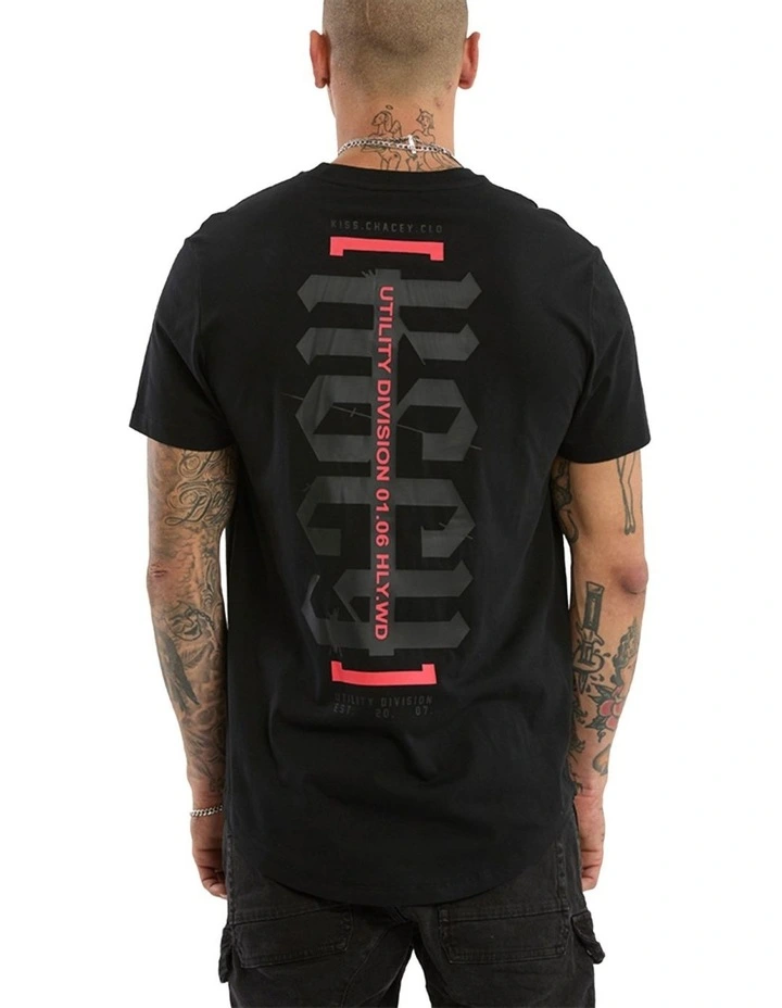 Apparition Dual Curved Tee in Black image 2