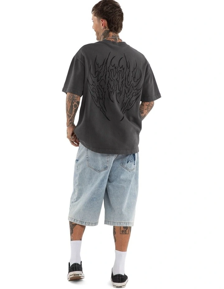 Crossfade Loopback Street Tee in Grey image 5