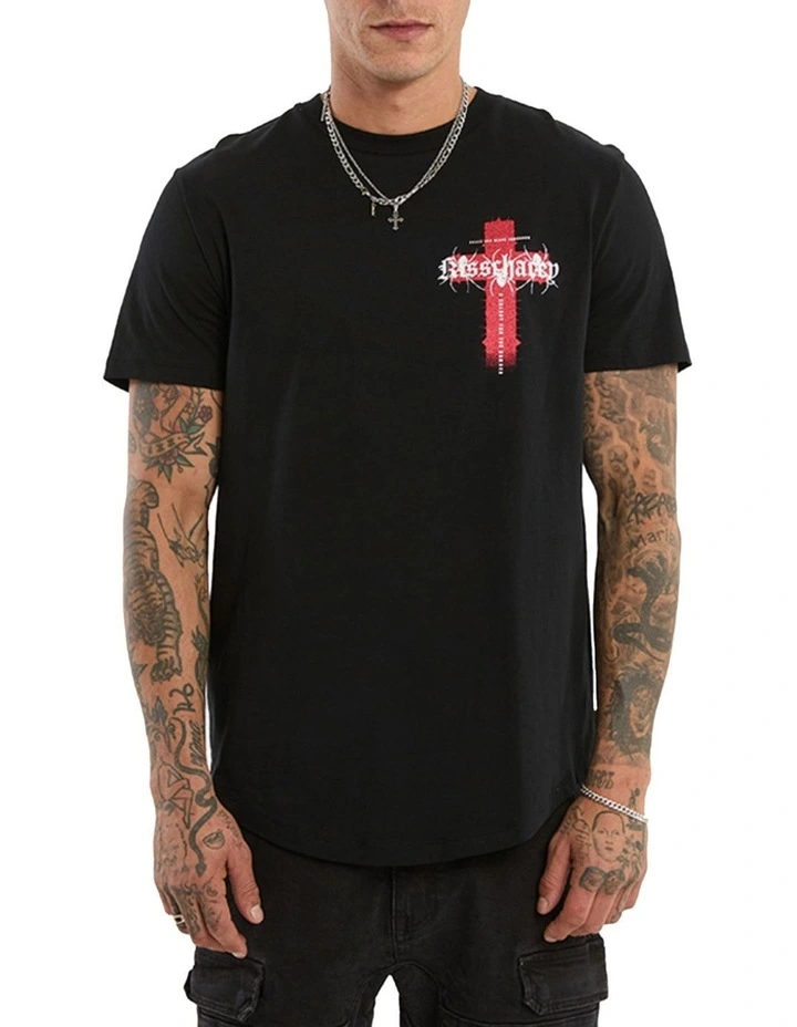 Thunder Dual Curved Tee in Black image 4