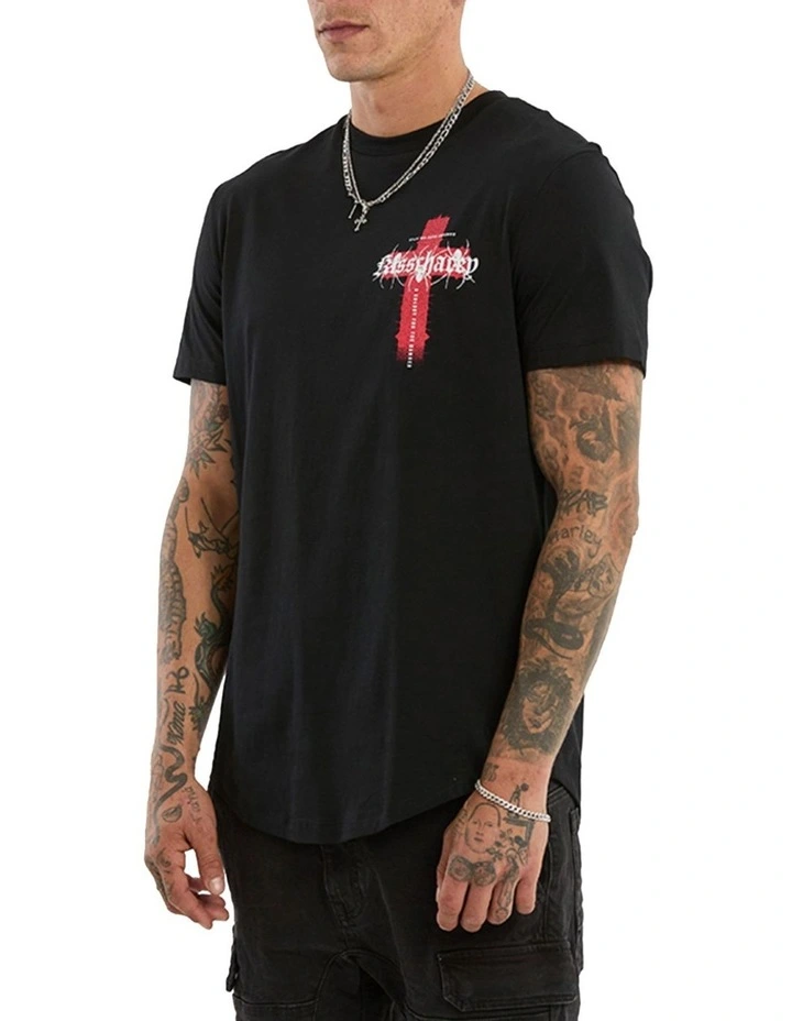 Thunder Dual Curved Tee in Black image 5