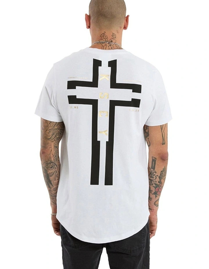 Rain Dual Curved Tee in White image 1