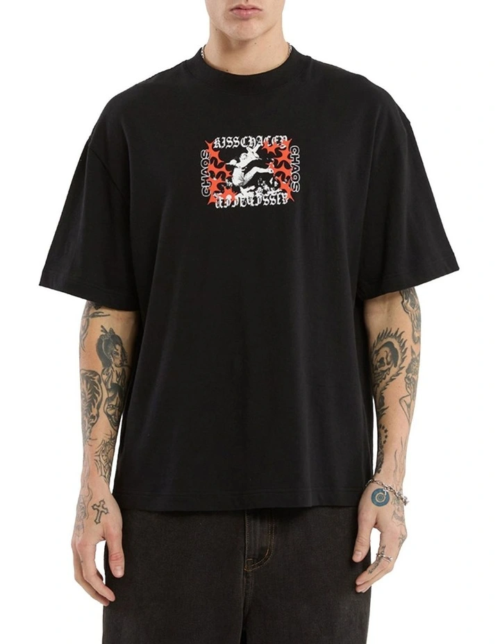 Crowdsurf Street Tee in Black image 3