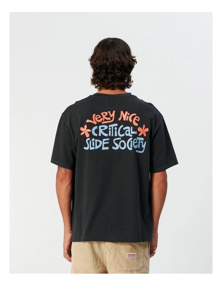 Very Nice Tee T-shirt in Vintage Black image 2