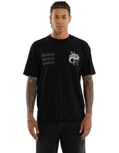 Bedlam Box Fit Tee in Black