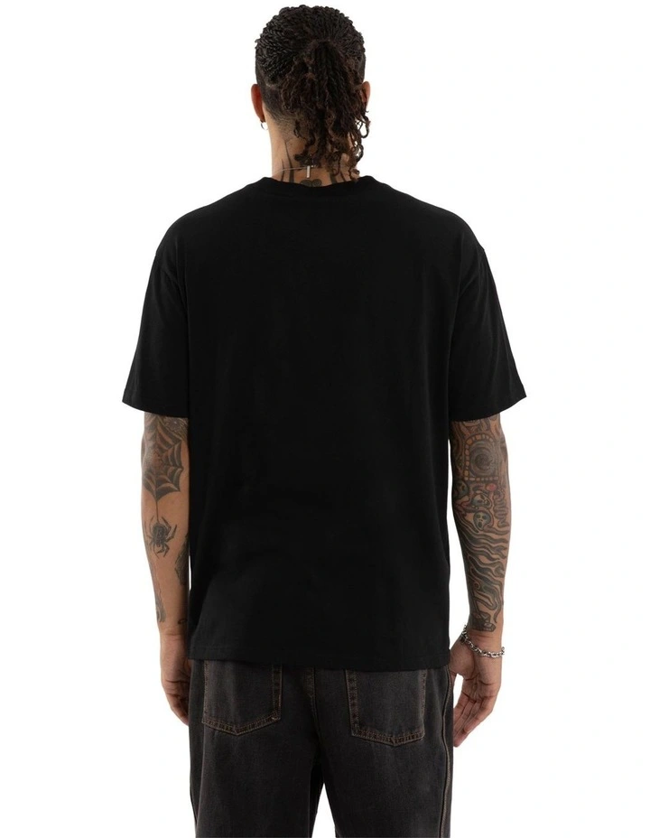 Bedlam Box Fit Tee in Black image 2