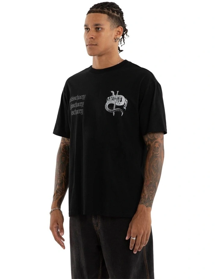 Bedlam Box Fit Tee in Black image 3