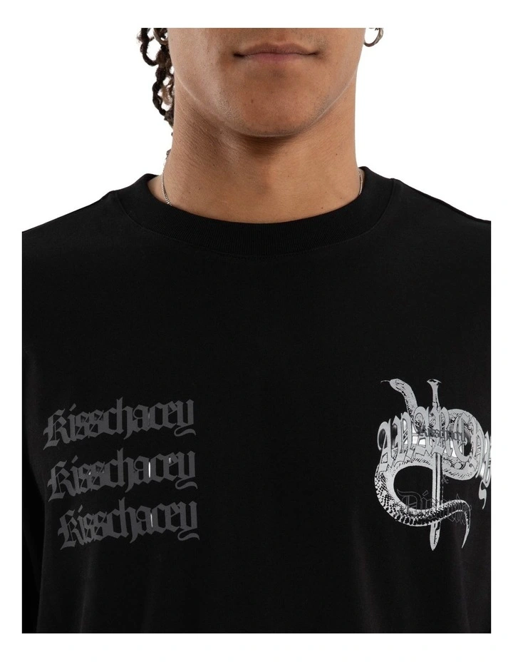 Bedlam Box Fit Tee in Black image 4